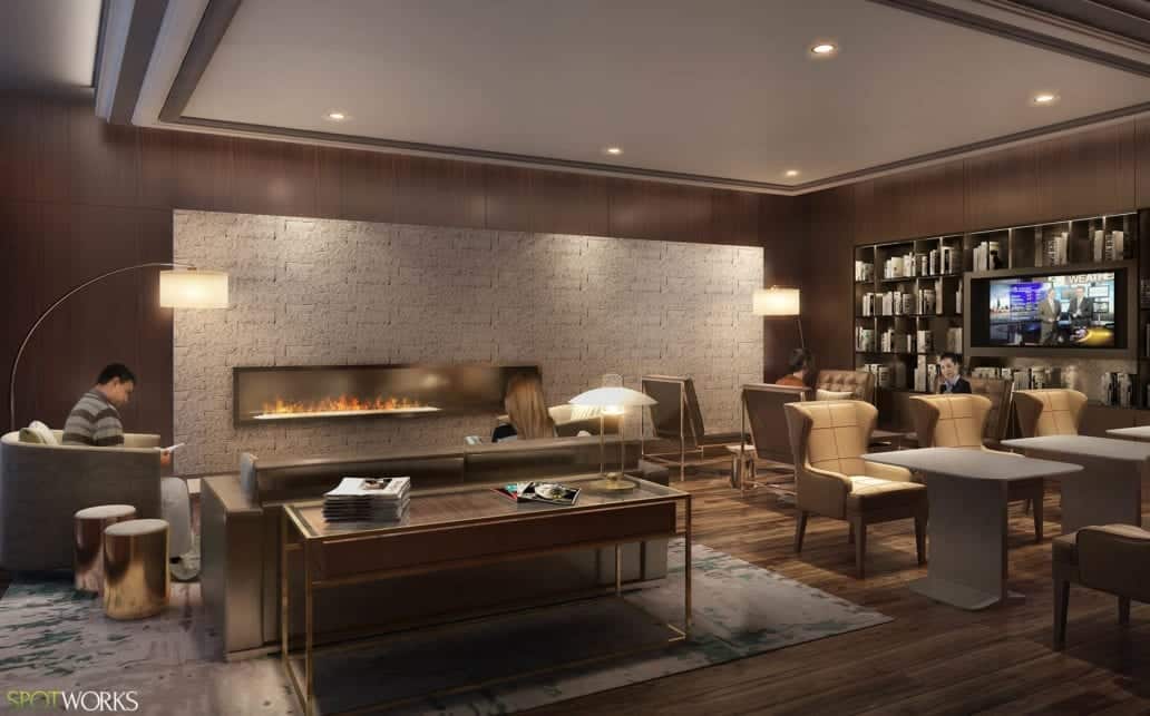 living room design render