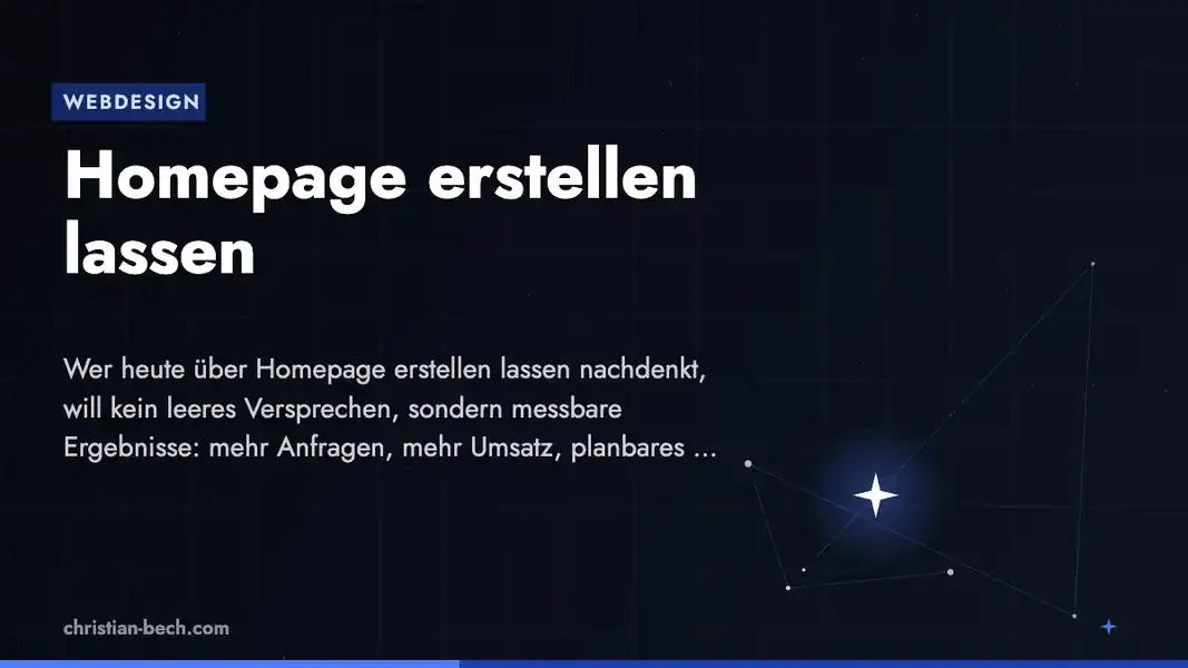 Homepage erstellen lassen – Überblick