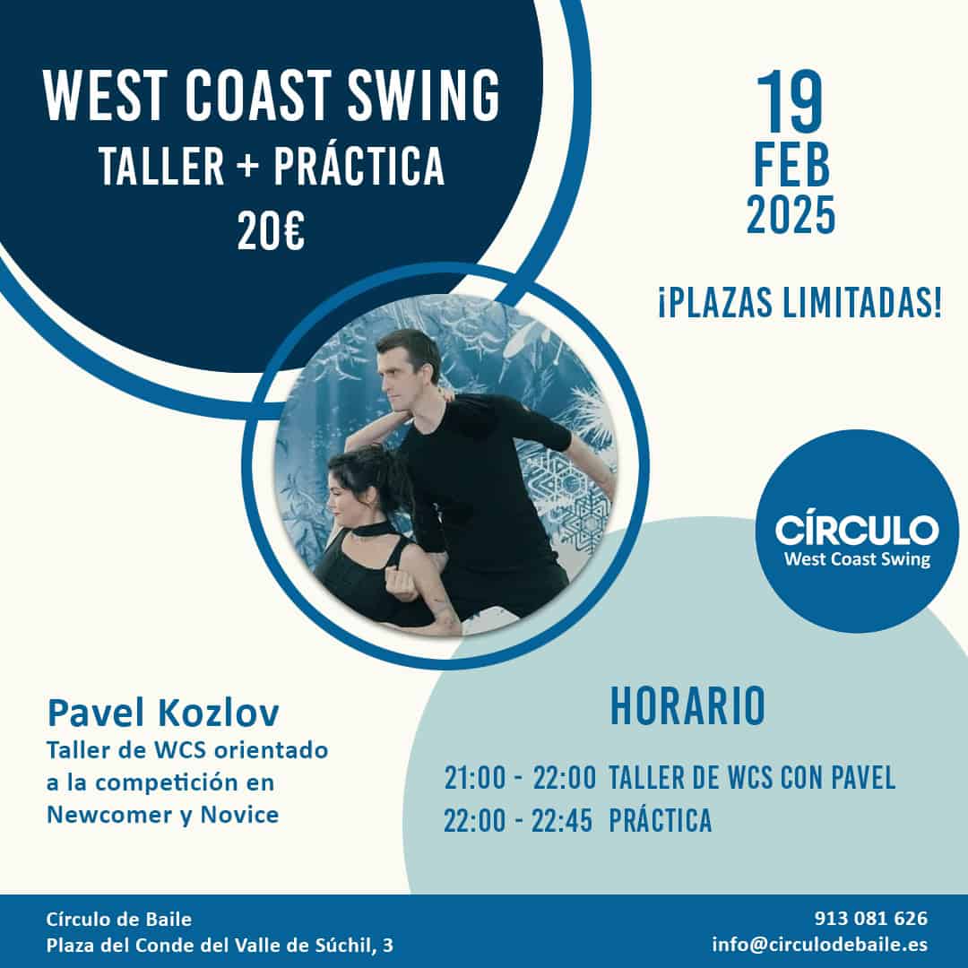 Taller de West Coast Swing + Práctica con Pavel Kozlov