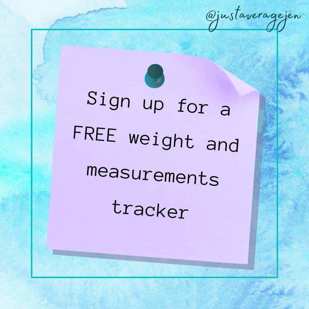 sign up for a free weight and measurements tracker