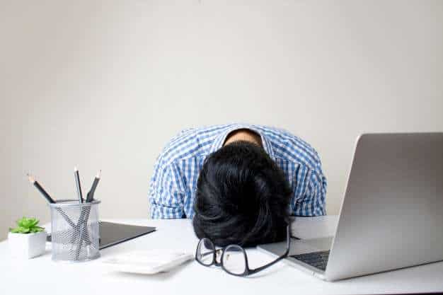 Stressful businessman