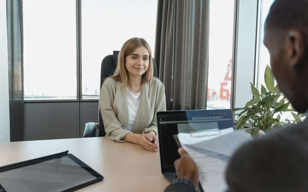 candidate having an interview
