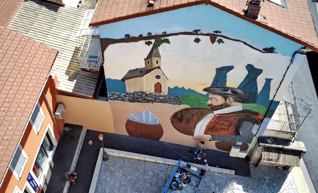 Une fresque murale pour la commune