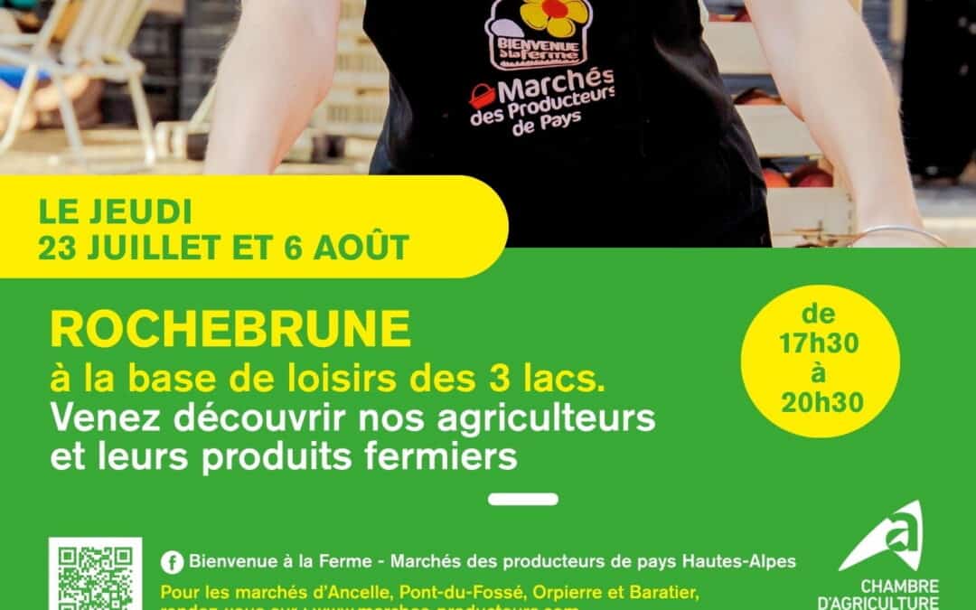 Marché de producteurs de pays aux 3 lacs les 23 juillet et 6 Août