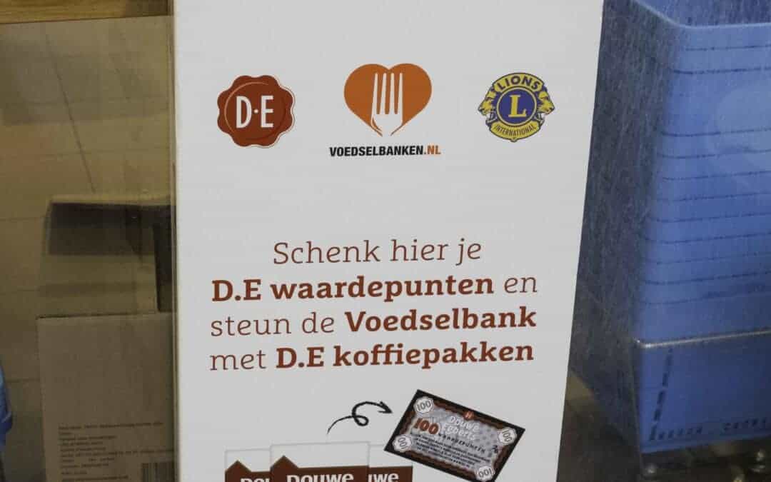 Er kunnen weer DE-waardepunten ingeleverd voor de voedselbank! ☕