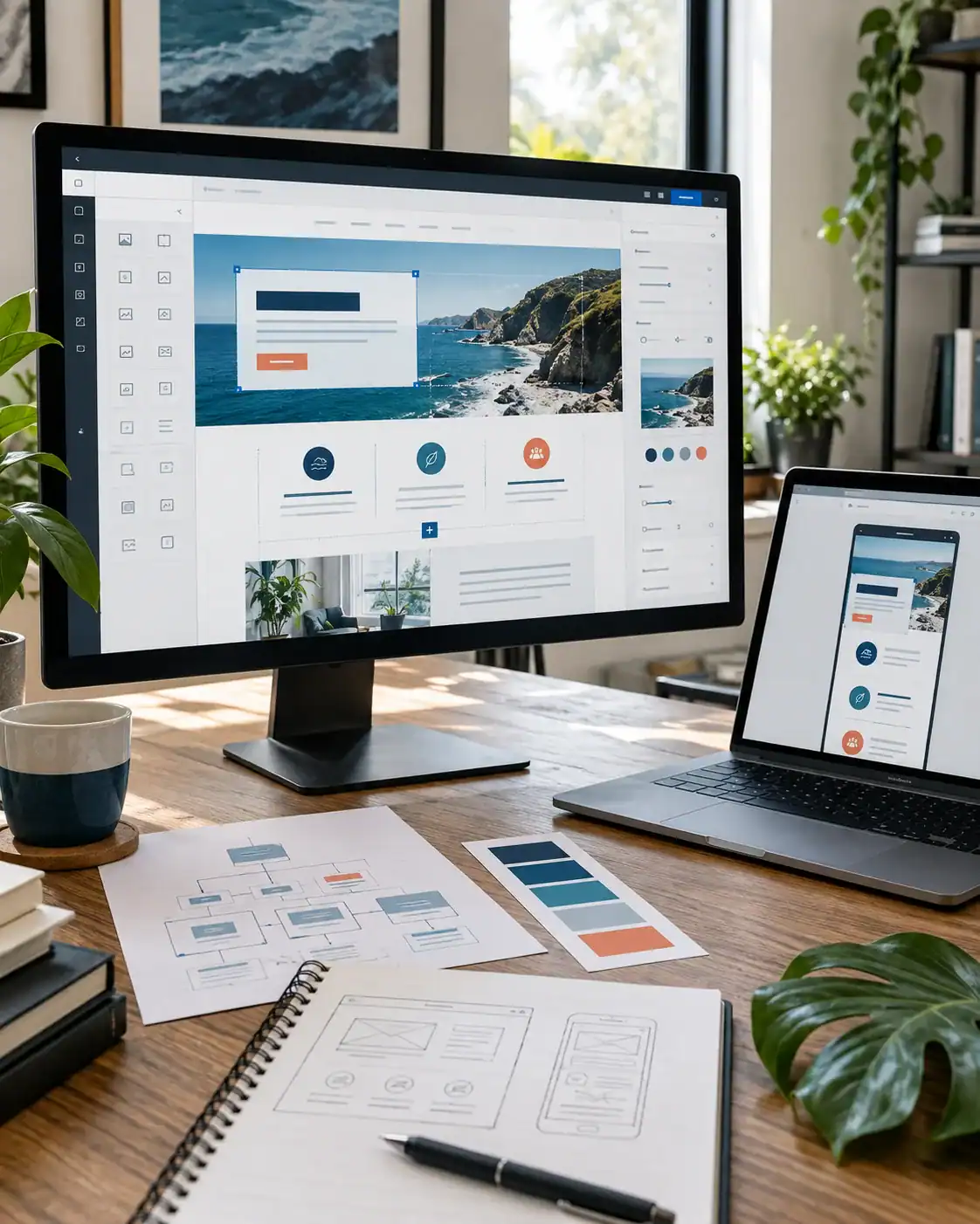 Custom WordPress website design and development workflow