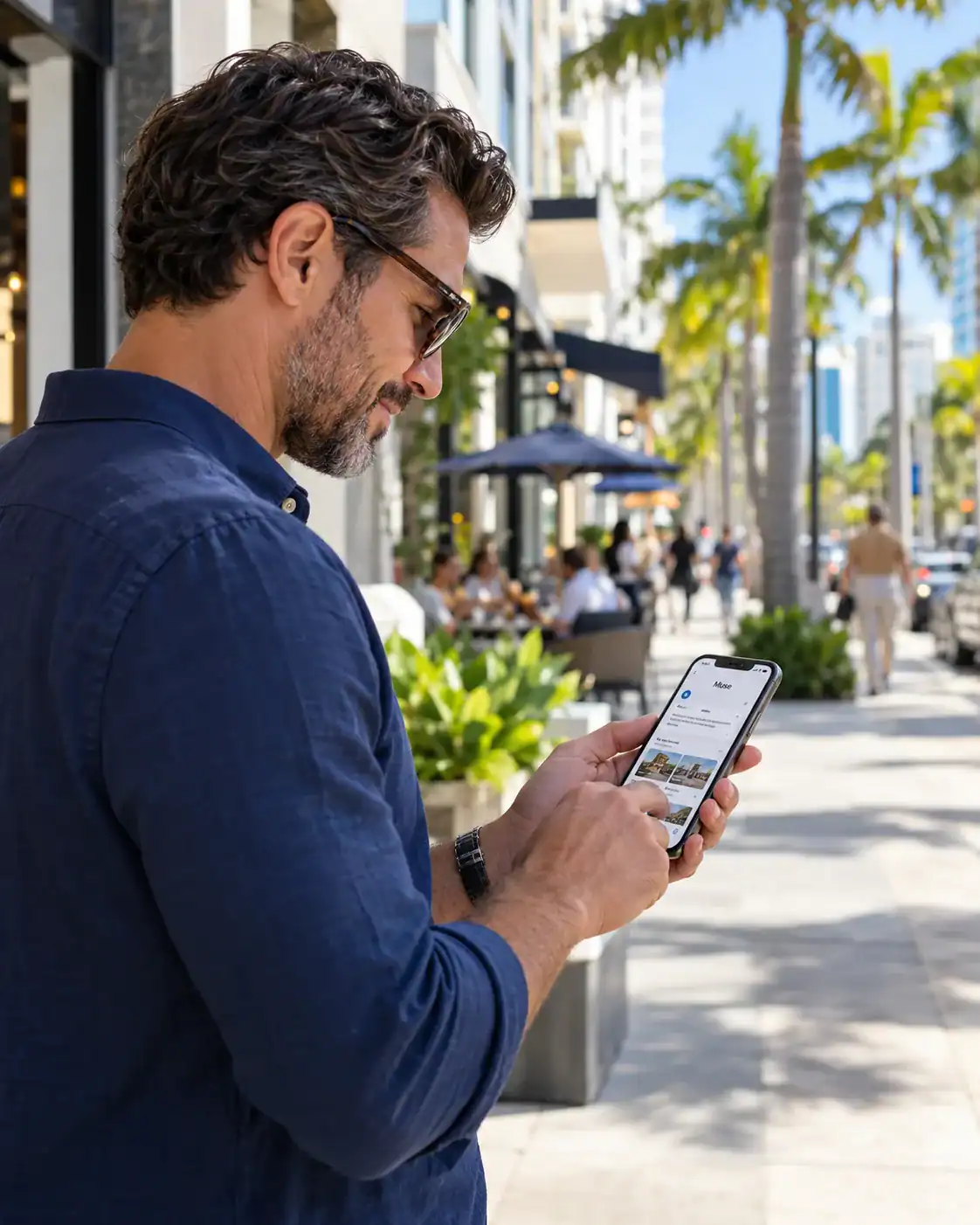 South Florida customer using Meta Muse to research local business services