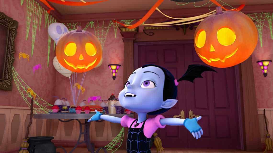 VAMPIRINA - "Hauntleyween" - Vampirina and her family invite their Transylvanian friends to celebrate Halloween in Pennsylvania. This episode of "Vampirina" airs Monday, October 1 (10:30 - 11:00 A.M.) on Disney Channel. (Disney Junior)
VAMPIRINA