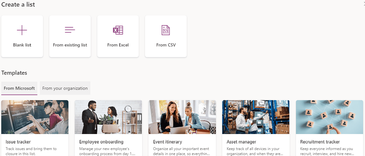 Create List 