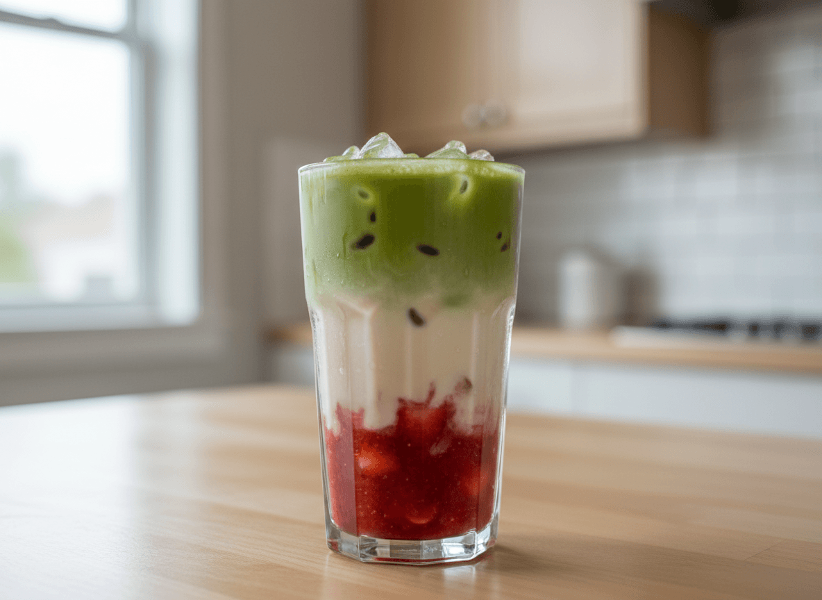 Strawberry Matcha Latte: The Viral Pink-and-Green Drink (Plus How to Make It at Home)
