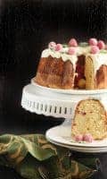 Raspberry Mojito Bundt Cake