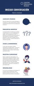 Infografia iniciar conversacion tras el cole