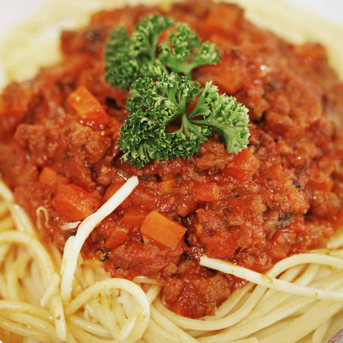 Spaghetti bolognese