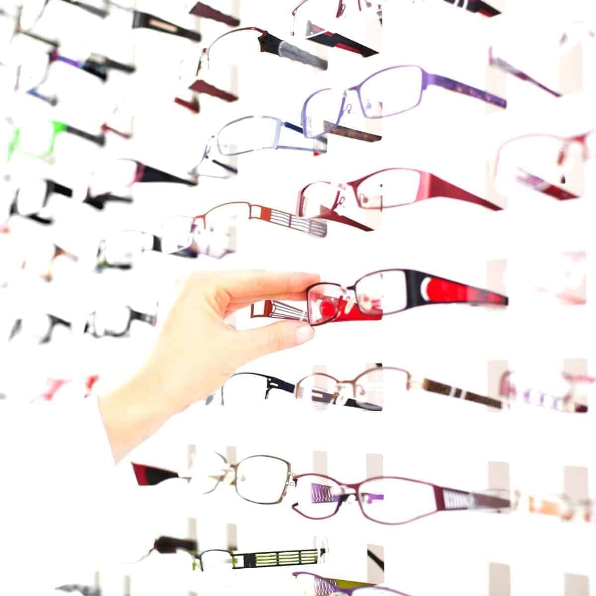 selection of glasses at Marks & Spencer opticians