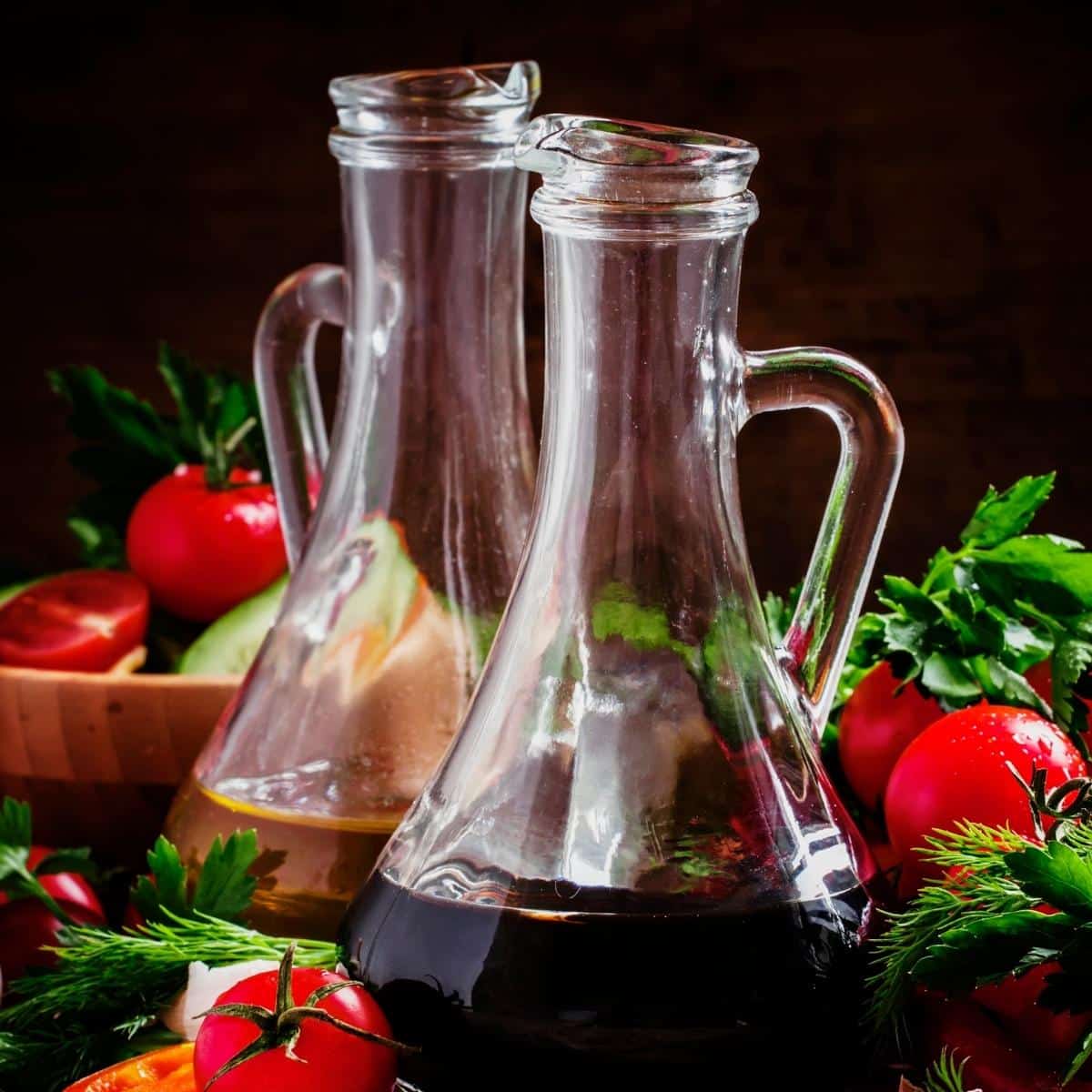 jug of balsamic vinegar
