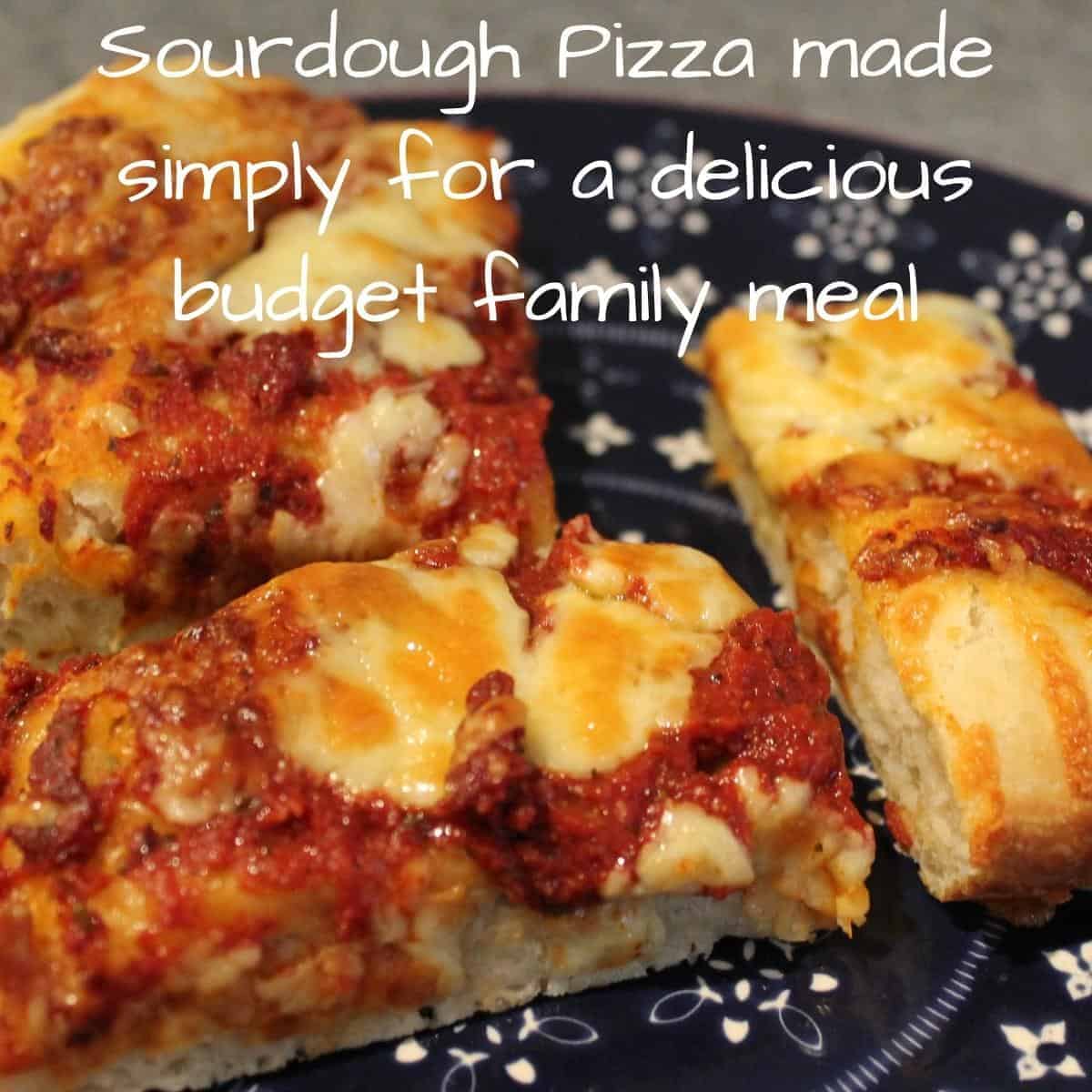 slices of homemade sourdough pizza