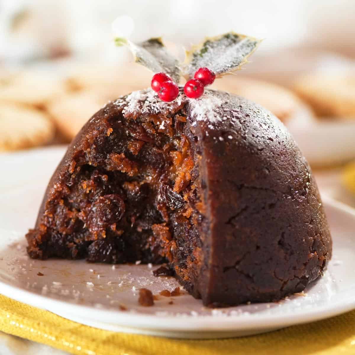 vegan christmas pudding