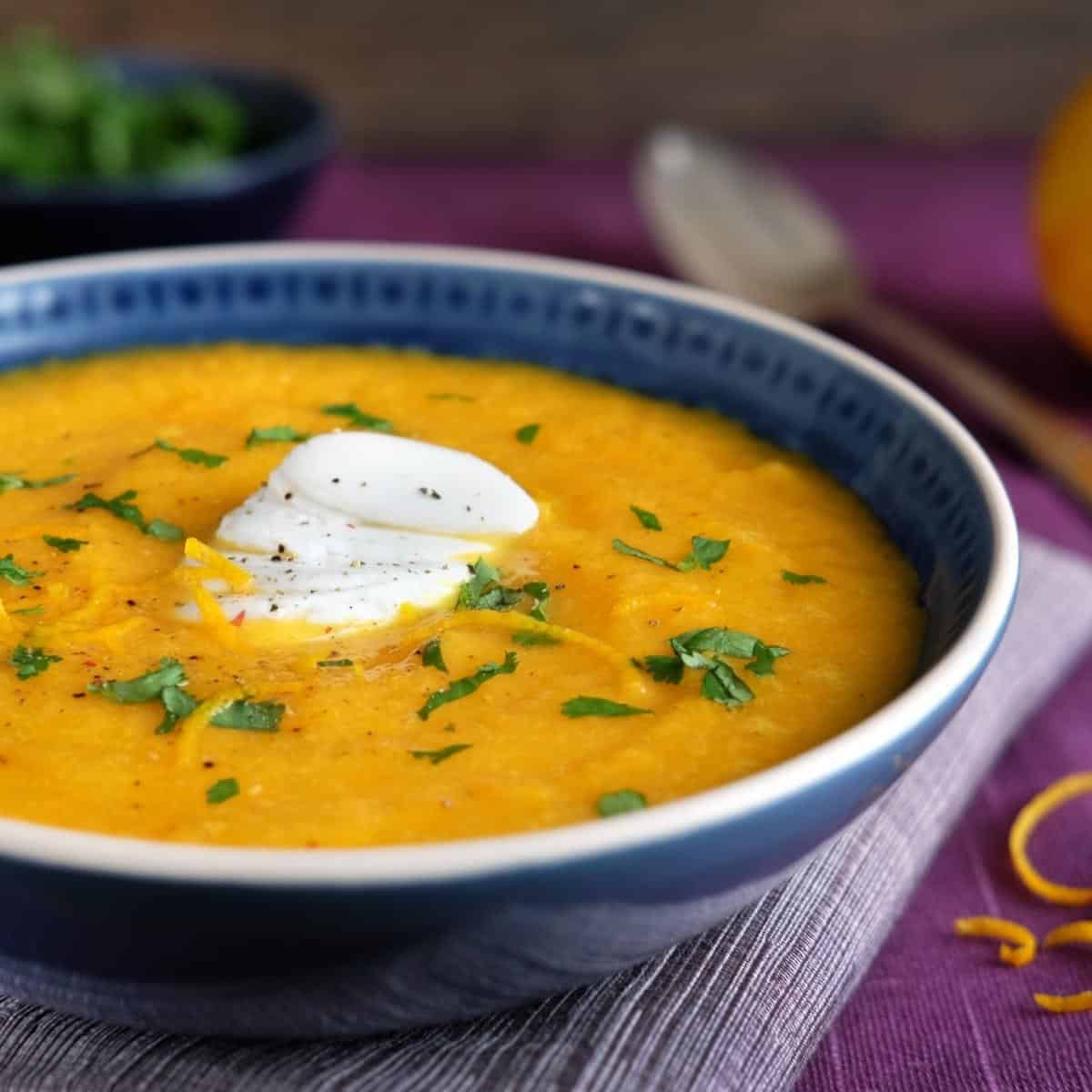 vegan carrot soup