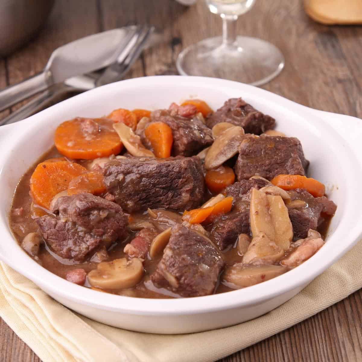 A plate of stew