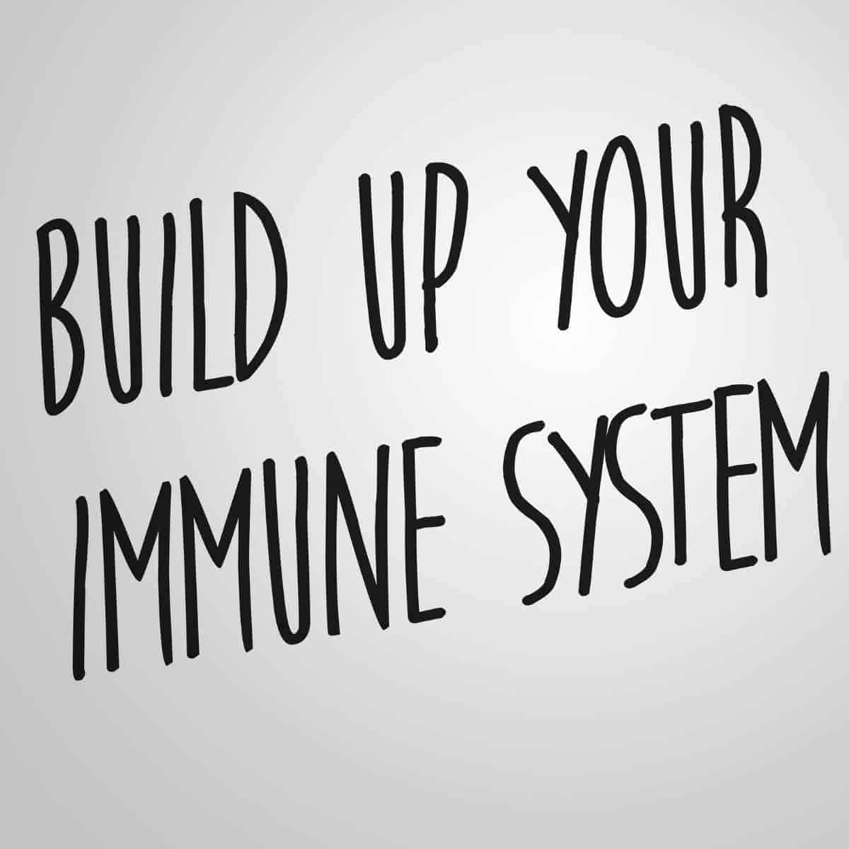 immune system written in black marker on white paper