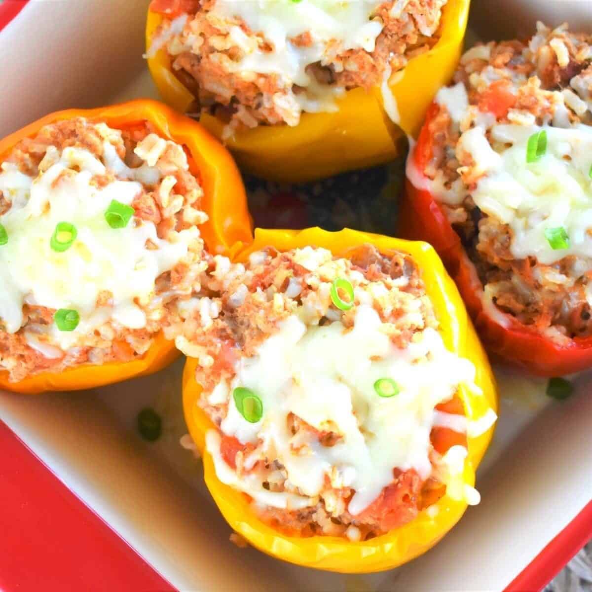 stuffed peppers slow cooker