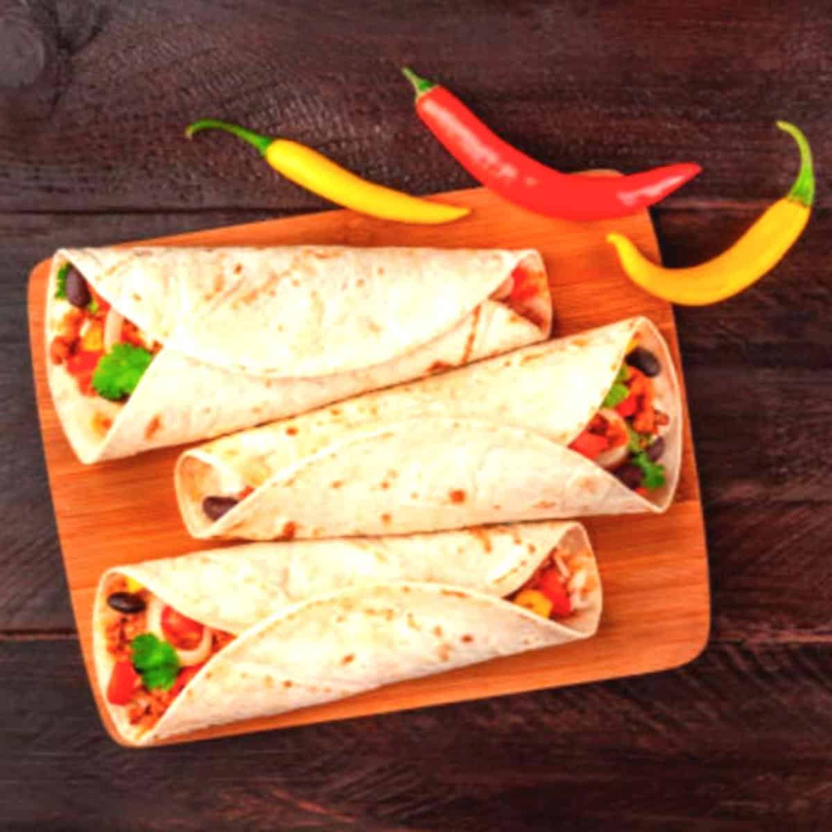 egg and black bean burritos