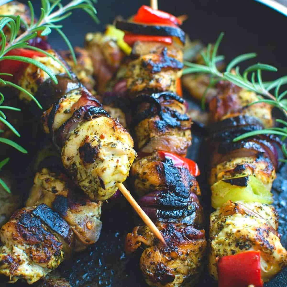 lemon garlic chicken kebabs