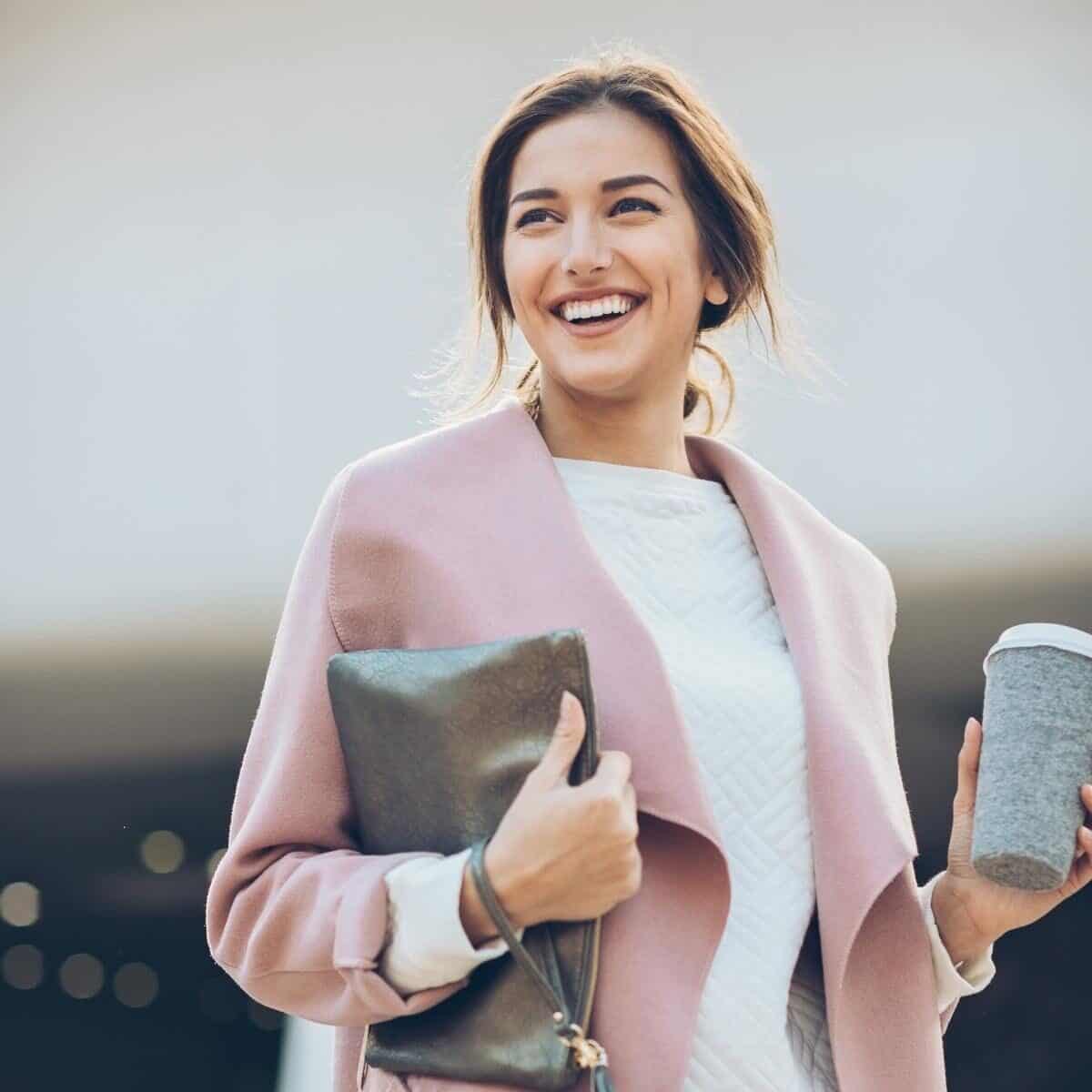 smiling confident lady