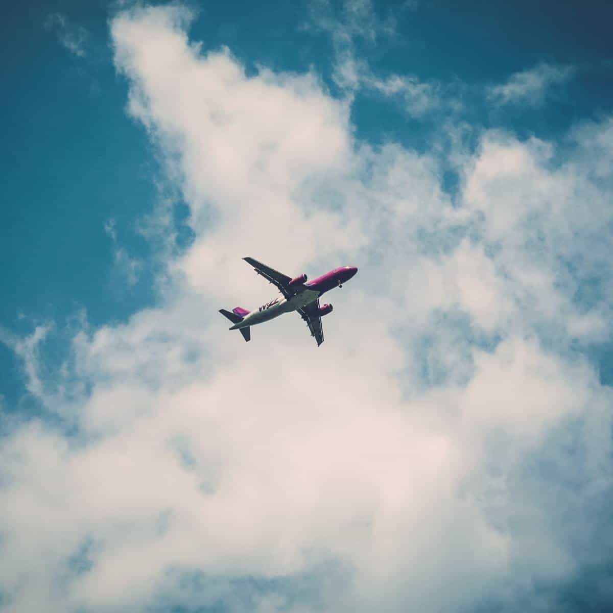 aeroplane in the sky