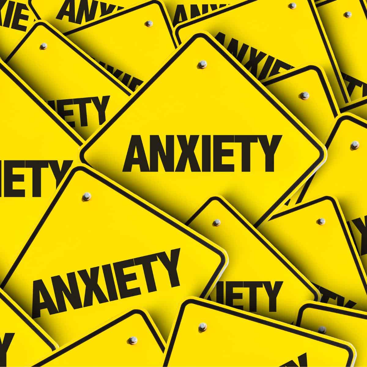 anxiety yellow sign