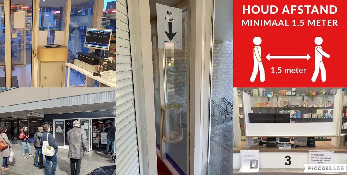 Corona-maatregelen in diverse apotheken van VNA