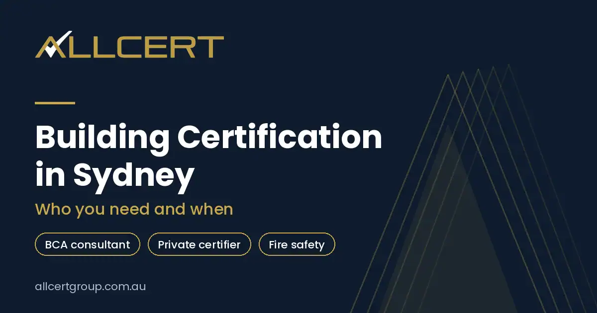 building certification in sydney