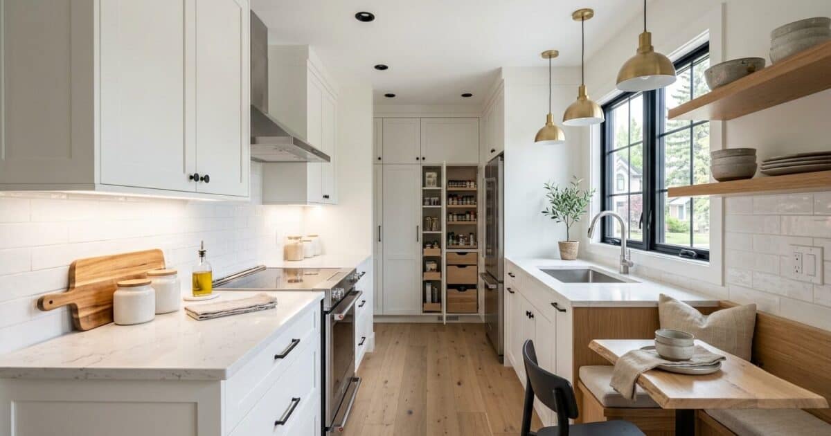 Small kitchen remodeling ideas for Calgary homes with custom cabinets