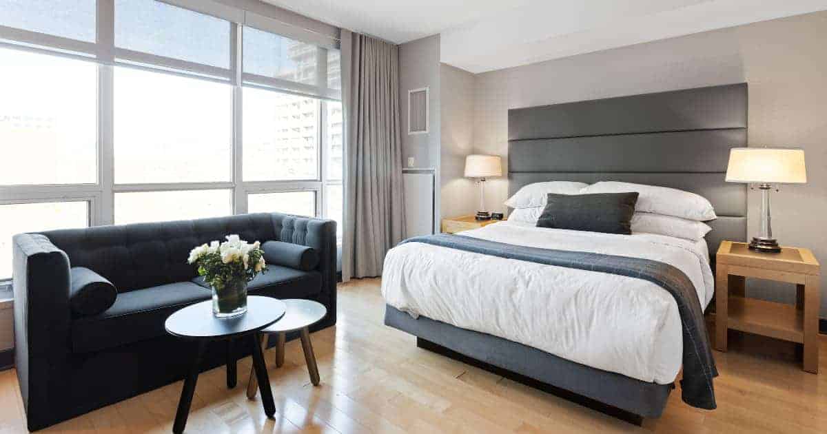 Sustainable hotel room