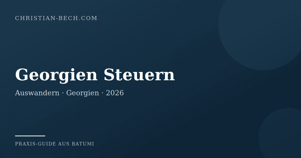 Georgien Steuern