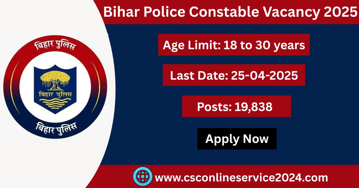 Bihar Police Constable Vacancy 2025