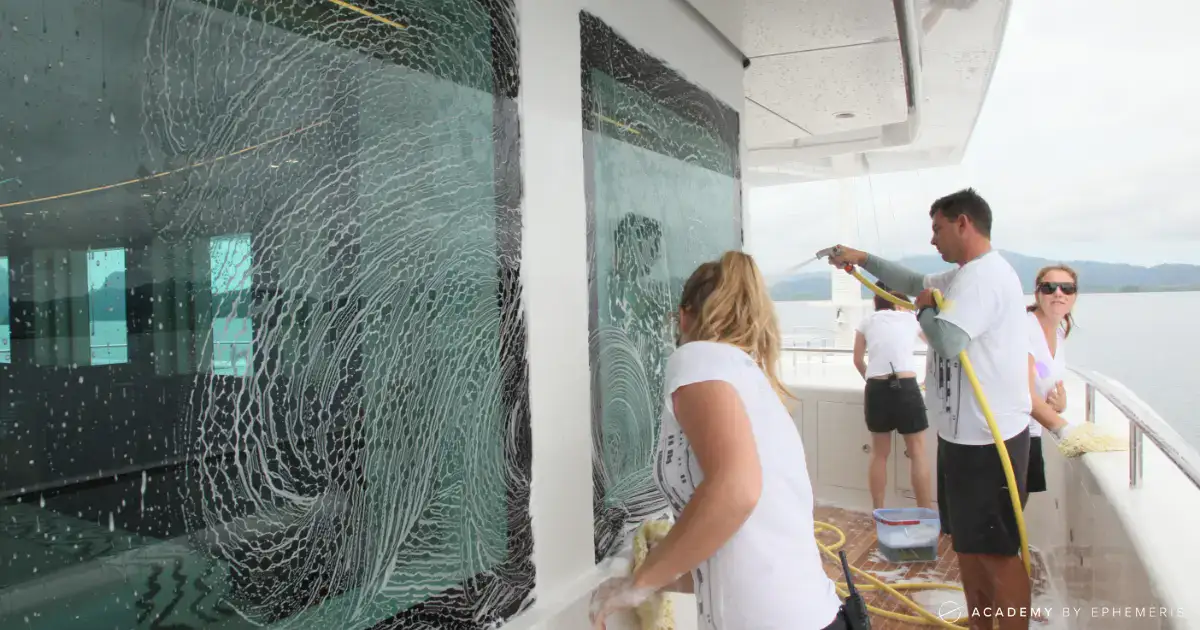 Green crew preparing for a career in the superyacht industry