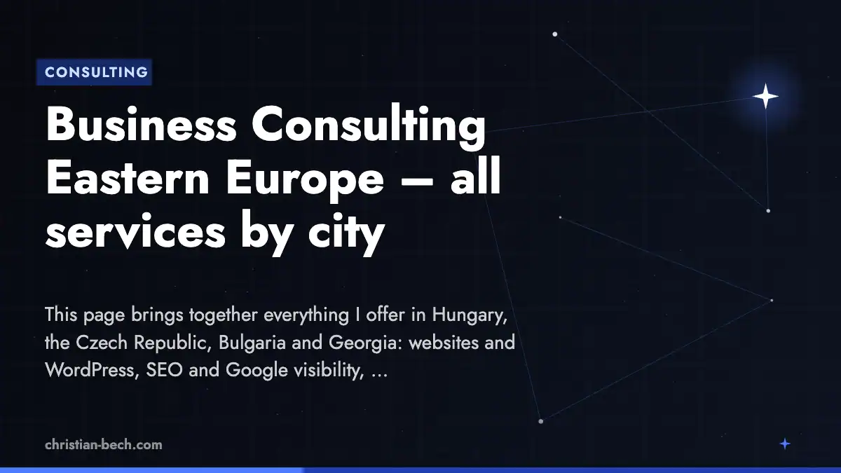 Business Consulting Eastern Europe – overview