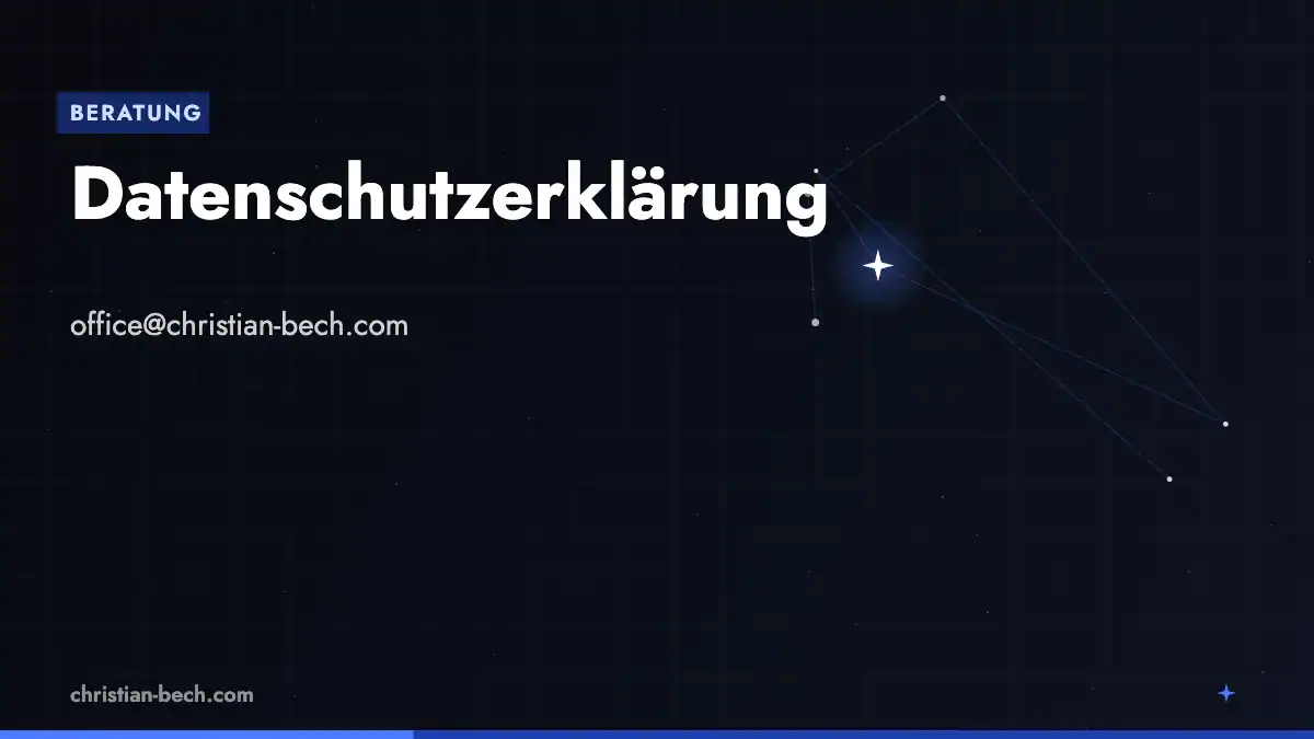 Datenschutzerklärung – Überblick