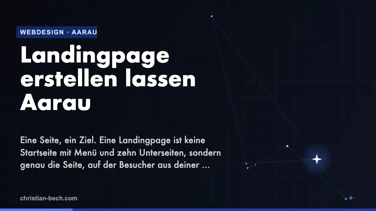 Landingpage erstellen lassen Aarau – Überblick