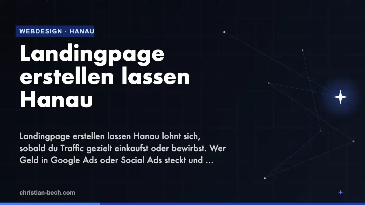 Landingpage erstellen lassen Hanau – Überblick