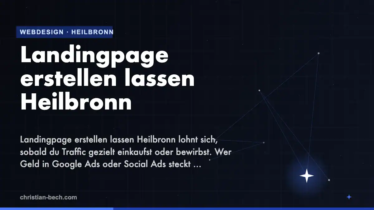 Landingpage erstellen lassen Heilbronn – Überblick