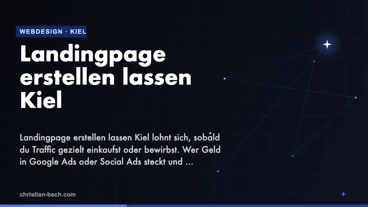 Landingpage erstellen lassen Kiel – Überblick