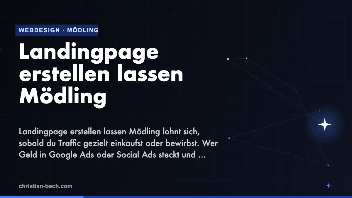 Landingpage erstellen lassen Mödling – Überblick