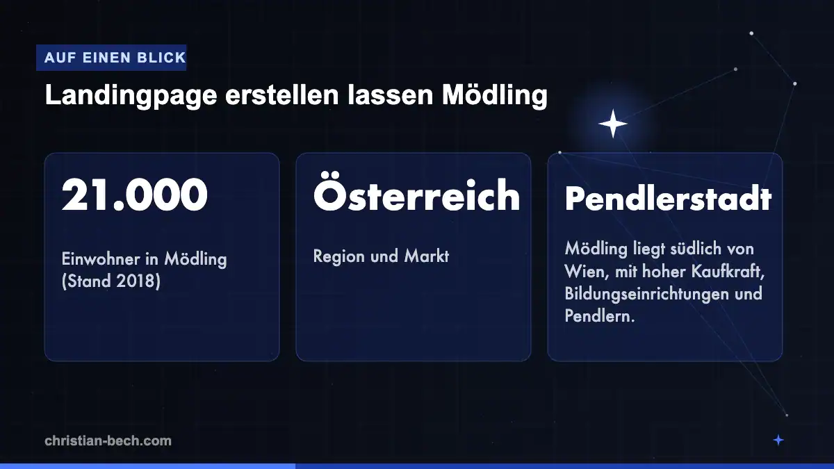 Landingpage erstellen lassen Mödling: Fakten und Markt