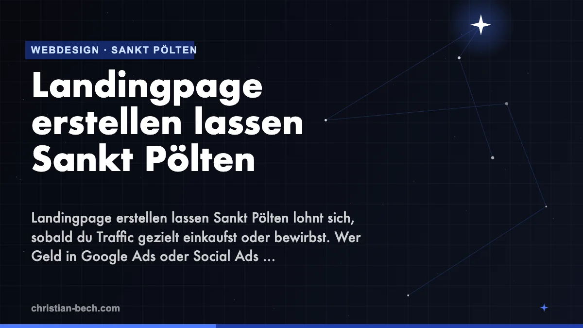 Landingpage erstellen lassen Sankt Pölten – Überblick