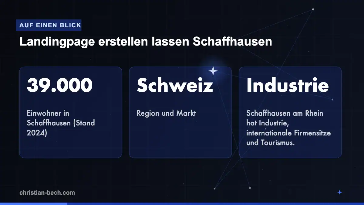 Landingpage erstellen lassen Schaffhausen: Fakten und Markt