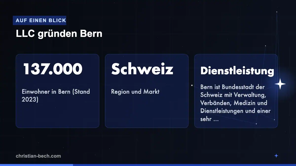 LLC gründen Bern: Fakten und Markt