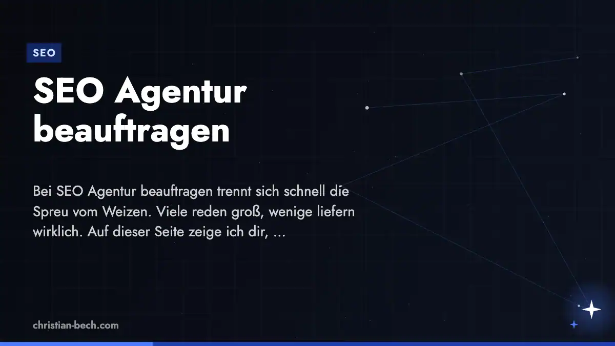 SEO Agentur beauftragen – Überblick