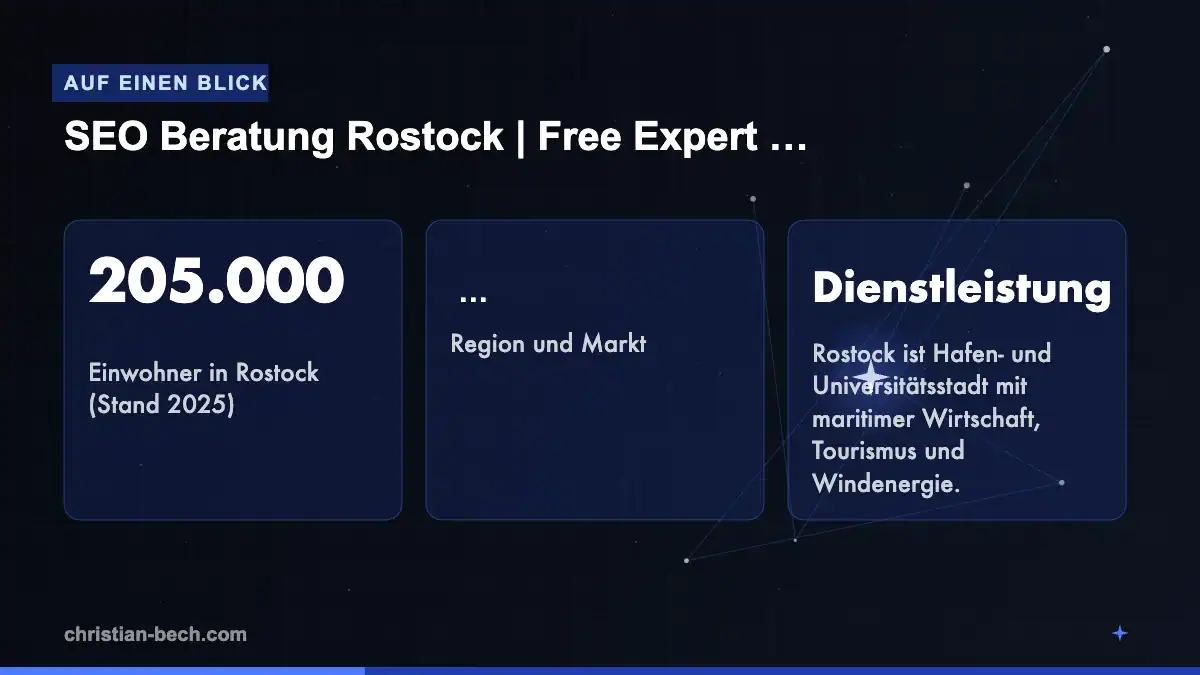 SEO Beratung Rostock | Free Expert Consultation 2026: Fakten und Markt